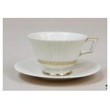 Lenox ' Cretan' Tea Cups & Saucers / 10 Sets