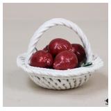 Porcelain Basket w/ Fruit
