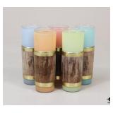 MCM 1960s Siesta Ware Frosted Tiki Glasses - 5pc