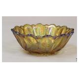 Gold Carnival Glass Bowl