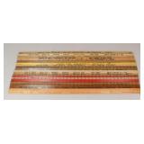 Wood Yard Sticks / 22 Pc