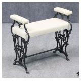 Cast Iron Vanity Bench