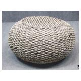 Woven Pouf Style Ottoman