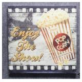 Movie Popcorn Textured Decor Canvas
