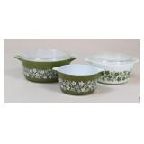 Pyrex 'Spring Blossom' Casserole Set