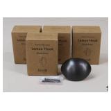 Ferm 'Lemon Hook' Black Brass Drawer Knobs / 4 pc