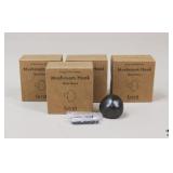 Ferm 'Mushroom Hook' Black Brass Drawer Knobs / 4