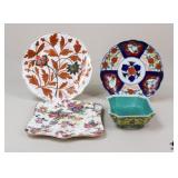 Porcelain Servingware, Crown Ducal + / 4 pc