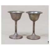 Sterling Weighted Chalice/ 2 pc