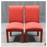 Pair of Parson Style Dining Chairs