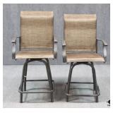 Counter Height Outdoor Swivel Bar Stools / 2 PC