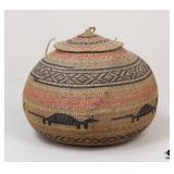 Ye' Kuana Woven Basket w/ Lid