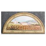 Arched Tuscan Vineyard Mosaic Style Wall Decor