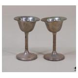 Sterling Weighted Chalice/ 2 pc