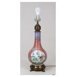 Chinoiserie Porcelain Lamp