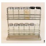 Spice Rack w/Glass Containers