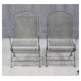 Pair of Spring Rocking Patio Chairs