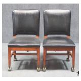 Pair of Rolling Dining Chairs
