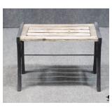 Cast Iron Bench w/ Wood Seat