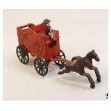 Cast Iron Horse & Buggy Figurine