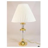 Glass & Metal Lamp w/ Shade