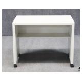 Rolling White Desk