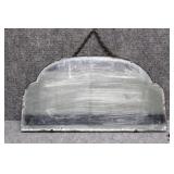 Vintage Scalloped Arch Mirror w/Bevel and Chain