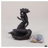 Ceramic Incense Cone Burner w/ Cones