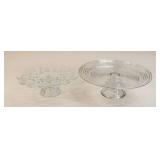 Glass Cake Stands / 2 pc