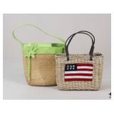 Woven Hand Bags / 2 pc