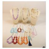 Large Lot of Fashion Necklaces / 16 pc