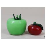 Pair of Glass Apples