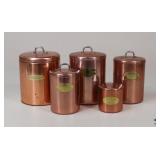 De La Cuisine & Bristolware Metal Cannisters /5 pc