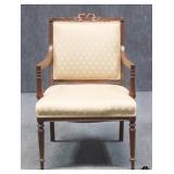 Arm Chair w/ Carved Frame