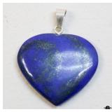 Sterling Silver & Afghan Lapis Lazuli Pendant