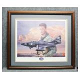 Autographed Captain Ted Williams USMC S/N Print