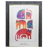 'Fantastiv Felines' Print by Laurel Burch