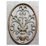 Metal Oval Wall Decor