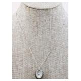 Sterling Silver Necklace w/ Watch Pendant