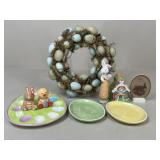 Spring Wreath, Serving Pieces & Decor