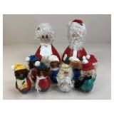 Painted Christmas Gourds  / 10 pc