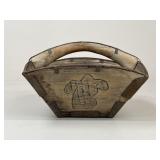 Wood & Metal Rice Basket