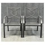 Metal Patio Chairs / 2 pc