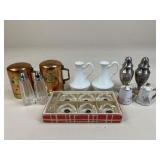 Salt & Pepper Shakers And Salt Cellars/ 16 pc