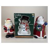 Christmas Cookie Jars/ 3pc
