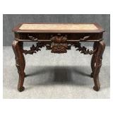 Console Table w/ Marble Inset