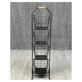 4 - Tier Metal Market Basket Stand