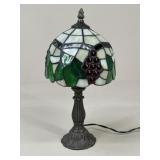 Metal & Stained Glass Lamp