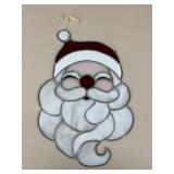 Stained Glass Santa