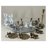 Ceramic & Metal Candle Holders